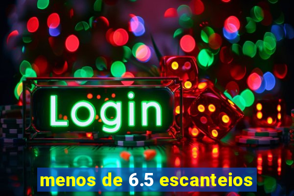 menos de 6.5 escanteios