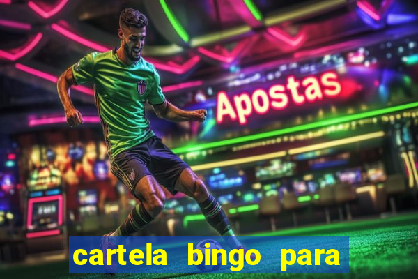 cartela bingo para cha de cozinha imprimir gratis
