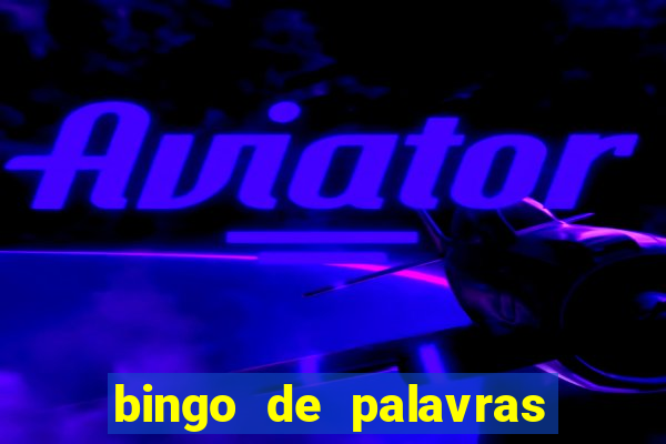 bingo de palavras cha de bebe