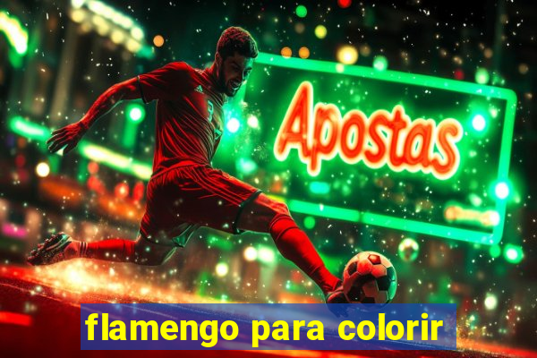 flamengo para colorir