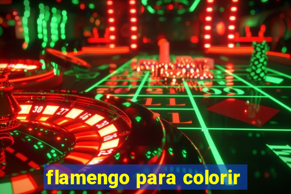 flamengo para colorir