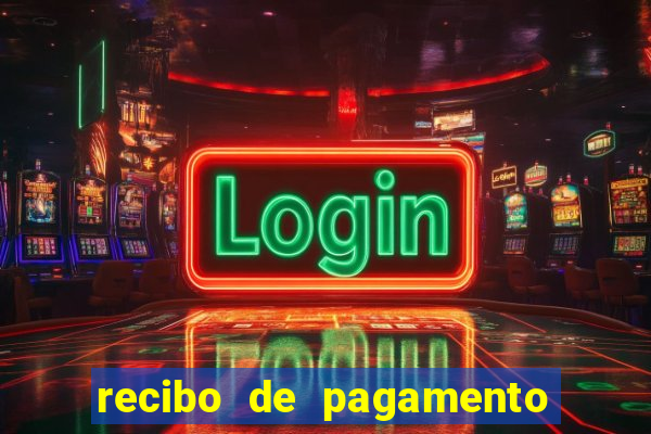 recibo de pagamento word editável