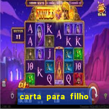 carta para filho em retiro