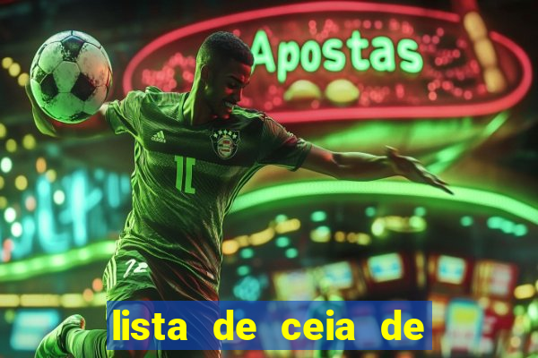 lista de ceia de natal para 20 pessoas