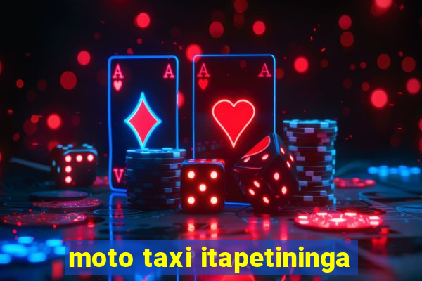 moto taxi itapetininga