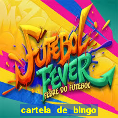 cartela de bingo pra imprimir