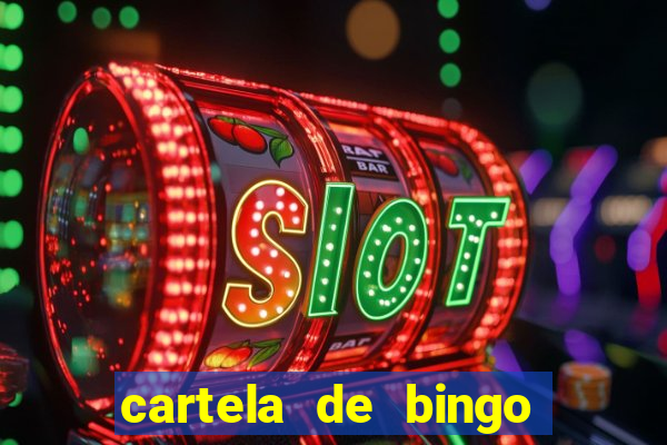 cartela de bingo pra imprimir