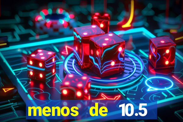 menos de 10.5 escanteios o que significa