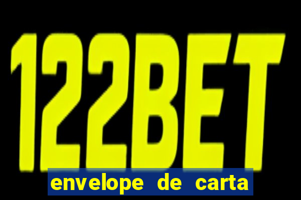 envelope de carta para imprimir