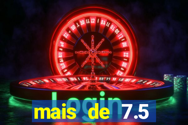 mais de 7.5 escanteios o que significa