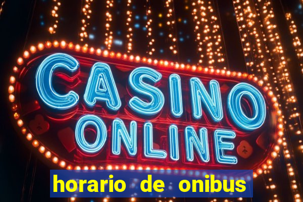 horario de onibus santos dumont x juiz de fora