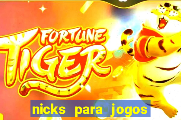 nicks para jogos de tiro