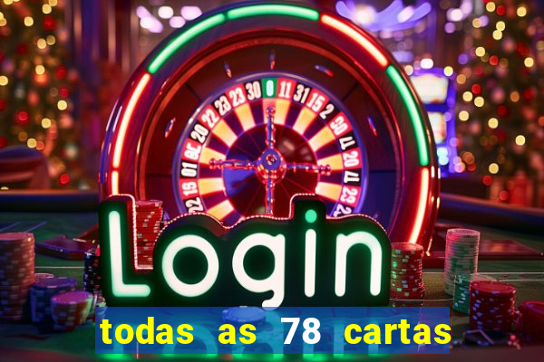 todas as 78 cartas do tarot