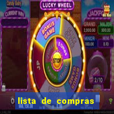 lista de compras para 2 pessoas com quantidade