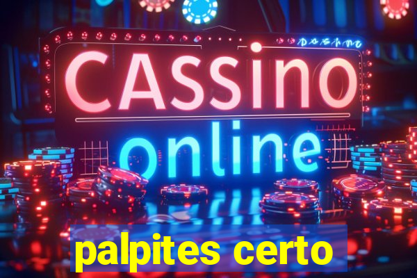 palpites certo