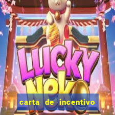 carta de incentivo para alunos