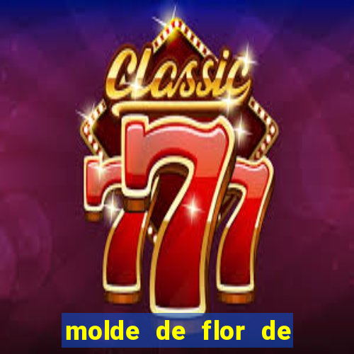 molde de flor de eva grande para imprimir