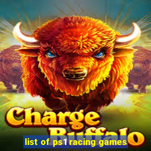 list of ps1 racing games