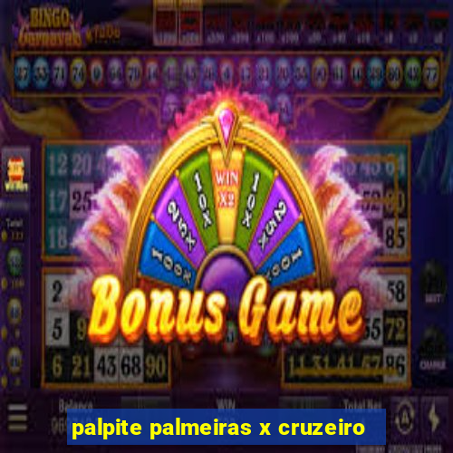 palpite palmeiras x cruzeiro