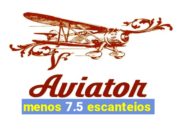 menos 7.5 escanteios