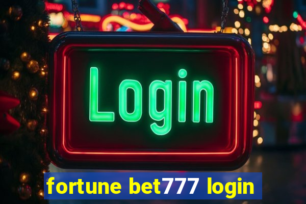 fortune bet777 login