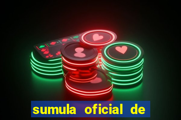 sumula oficial de futebol 7 society excel