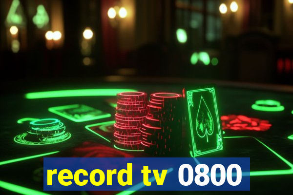 record tv 0800