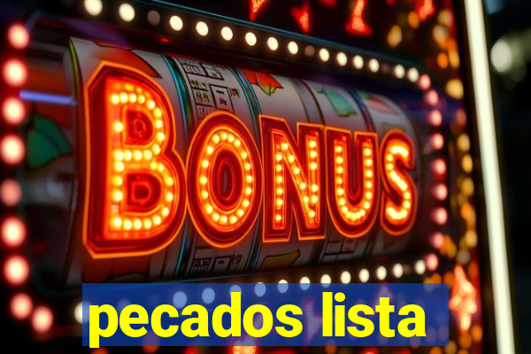 pecados lista