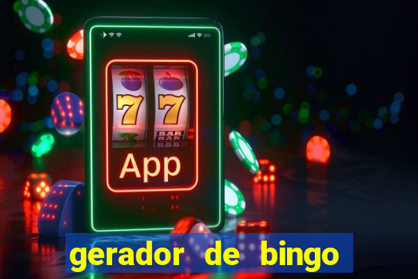 gerador de bingo de palavras