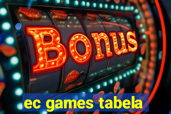 ec games tabela