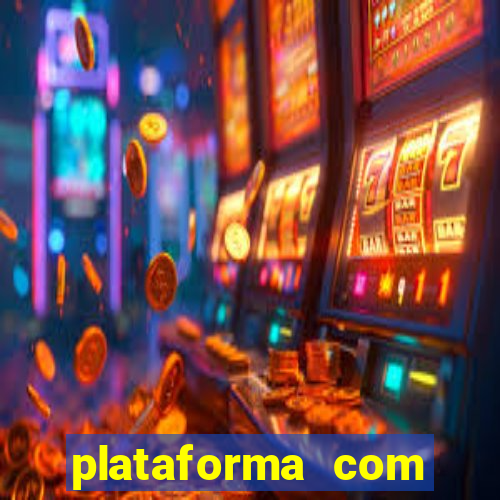 plataforma com chuva de dinheiro