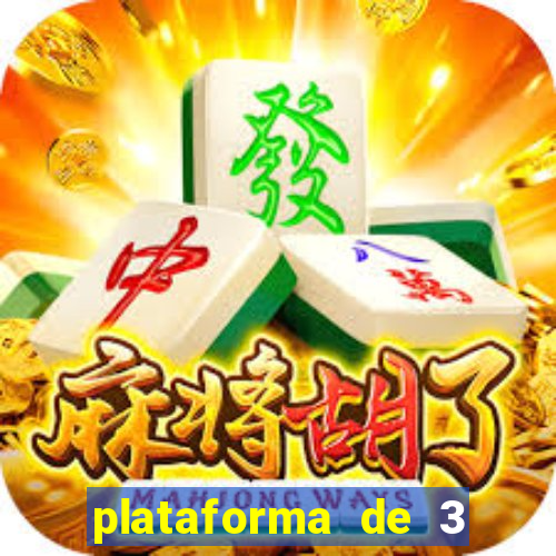 plataforma de 3 reais jogo