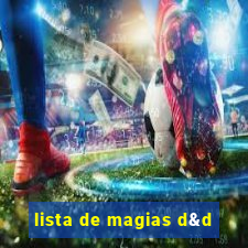 lista de magias d&d