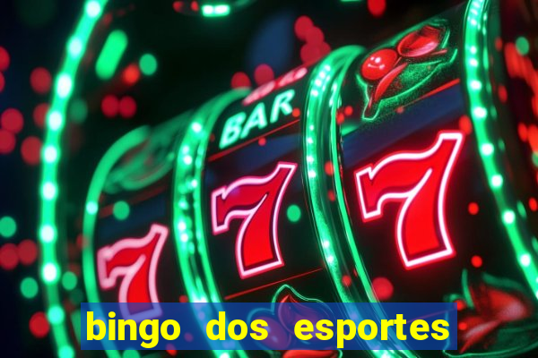 bingo dos esportes para imprimir