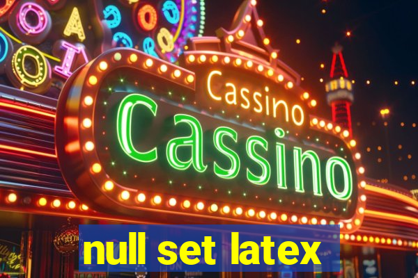 null set latex