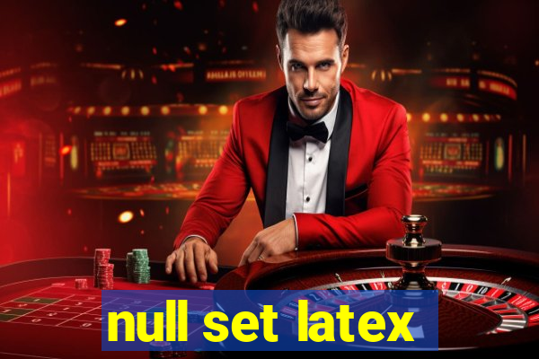 null set latex