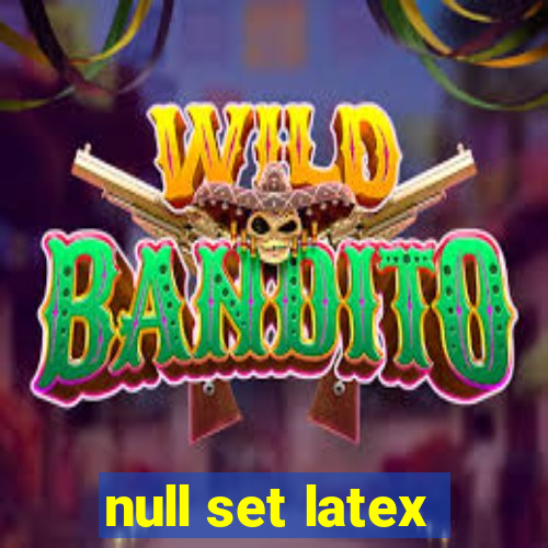 null set latex