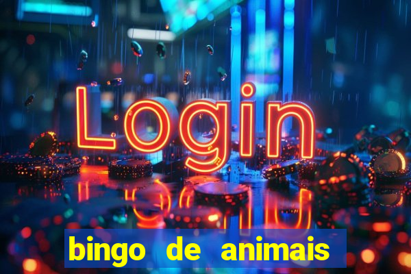 bingo de animais para educa??o infantil