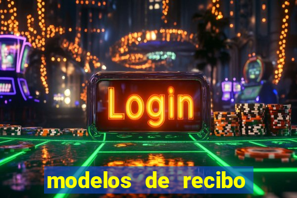 modelos de recibo de pagamento word