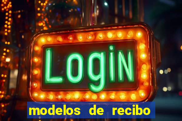 modelos de recibo de pagamento word