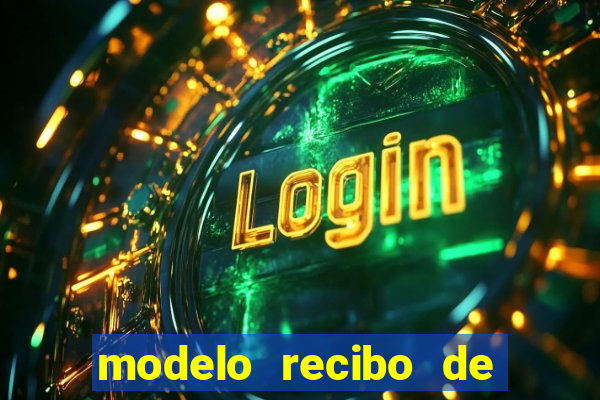 modelo recibo de pagamento word