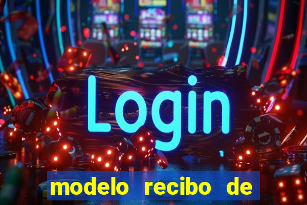 modelo recibo de pagamento word