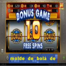 molde de bola de futebol para imprimir