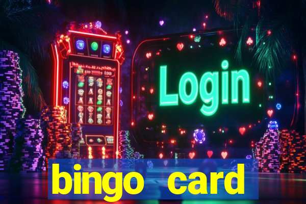 bingo card generator with pictures