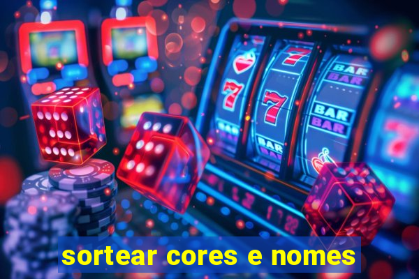 sortear cores e nomes
