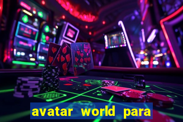 avatar world para colorir e imprimir