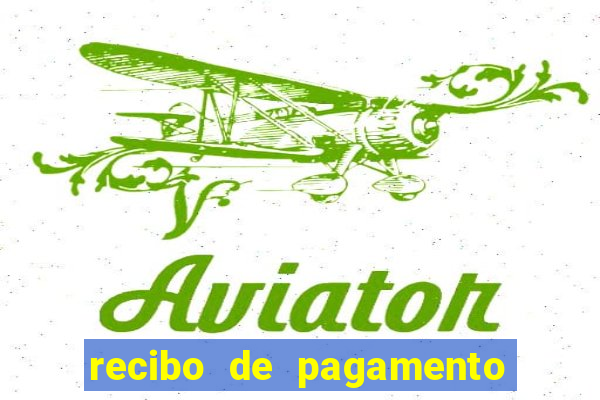 recibo de pagamento simples word
