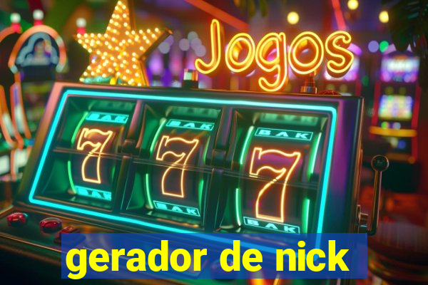 gerador de nick