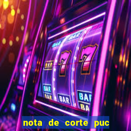 nota de corte puc minas 2024