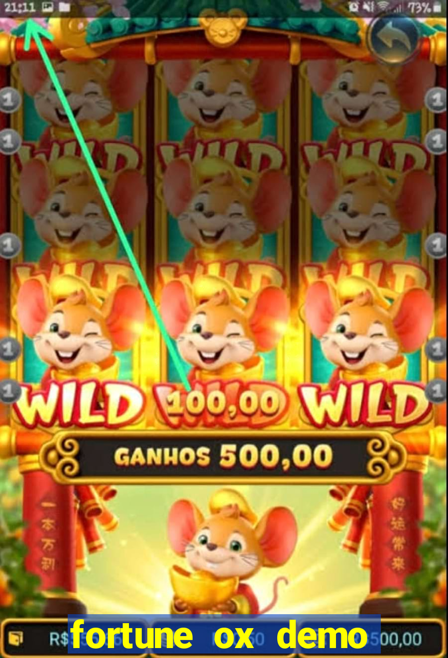 fortune ox demo dinheiro infinito